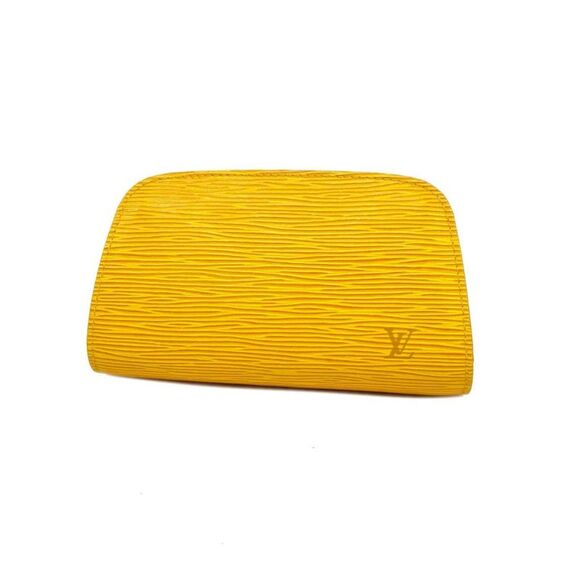Louis Vuitton Handbags - Louis Vuitton Dauphine Yellow Leather Clutch Bag (Pre-Owned)